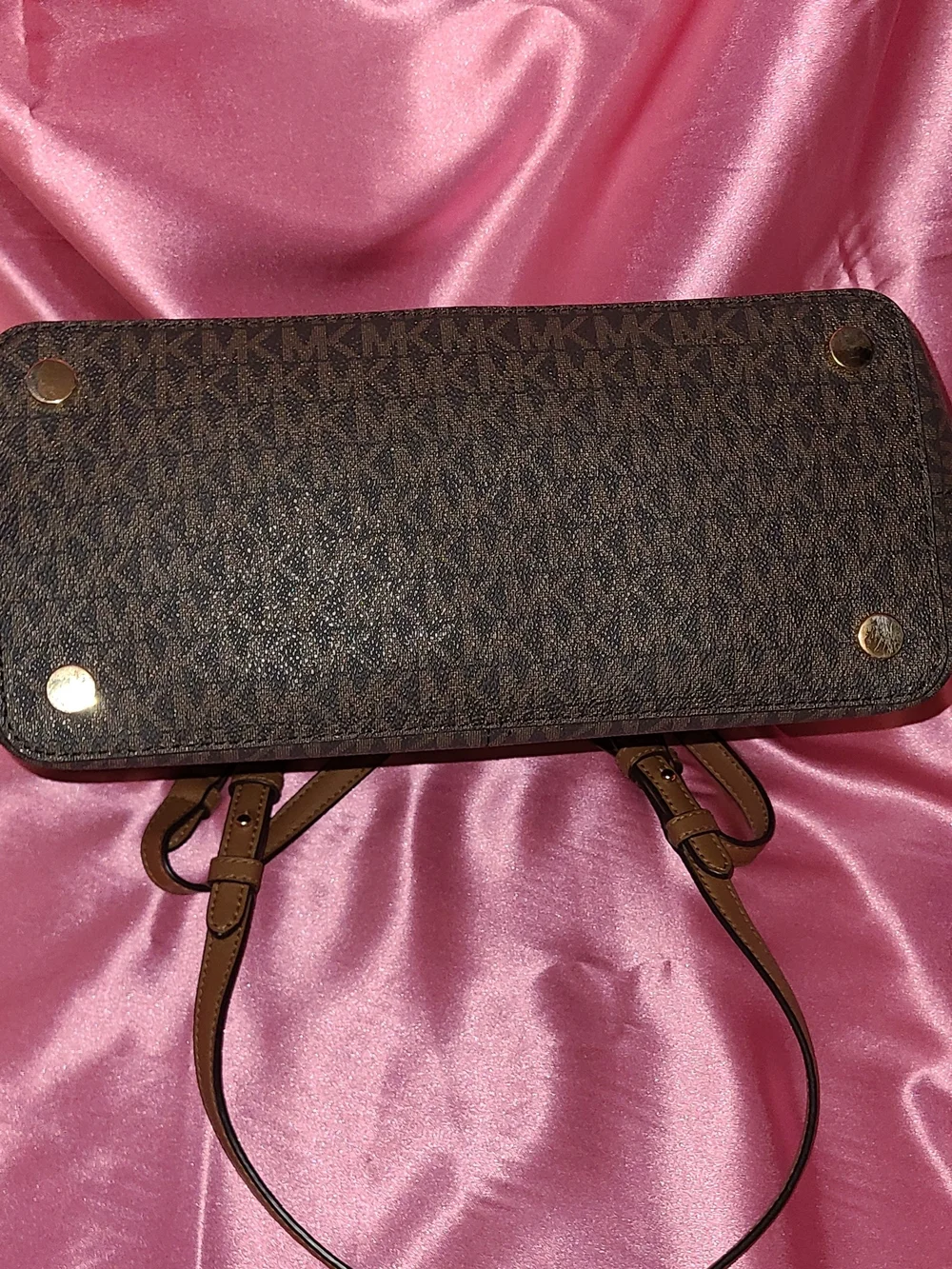 Michael Kors Black/Brown Signature Shoulder Bag